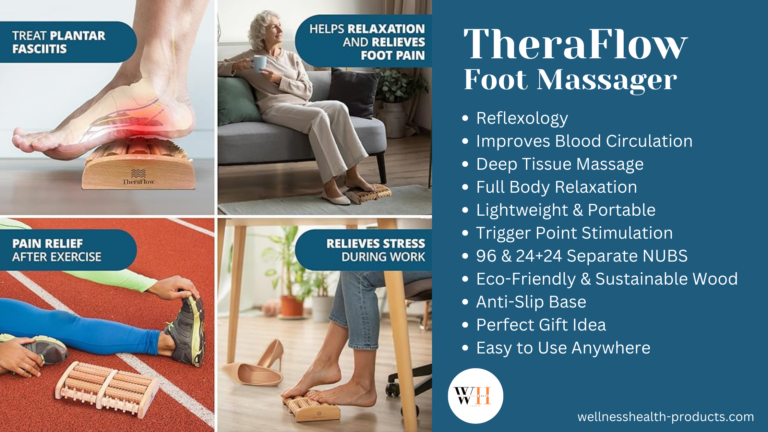 Top-Rated Reflexology & Foot Massage Roller – TheraFlow Foot Massager: The Ultimate Tool for Pain Relief and Relaxation