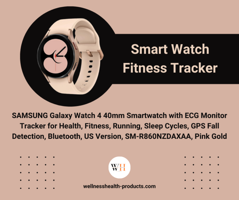 SAMSUNG Galaxy Watch 4 40mm Smartwatch with ECG, Health & Fitness Tracker, GPS, Fall Detection, Sleep Monitor – Pink Gold | US Version